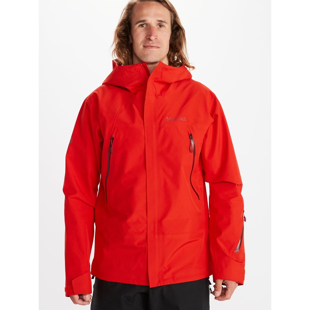 Marmot Spire Jackets - Mens Ski Jacket Red CA2014987 Canada